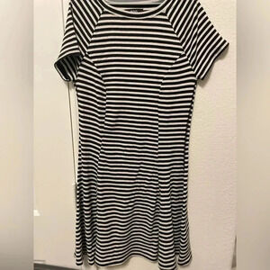BDG black and white striped dress size S